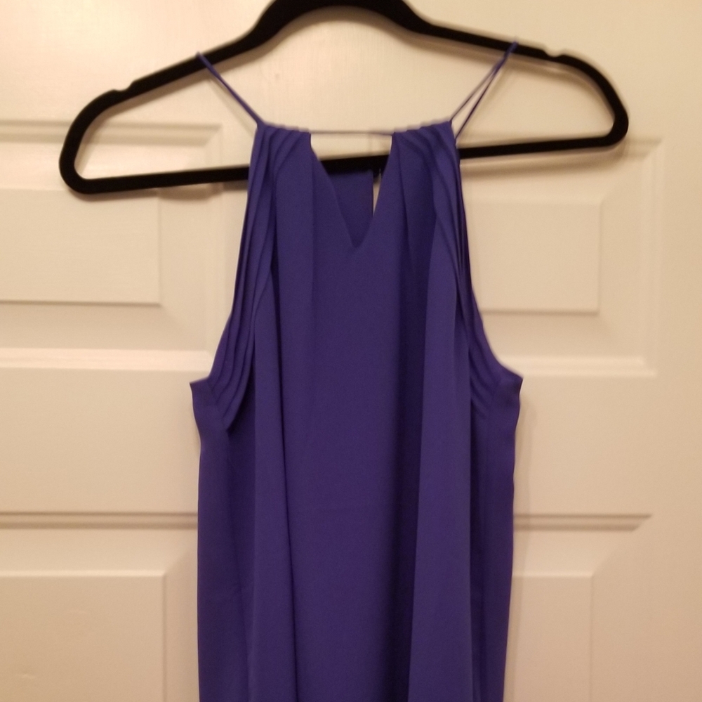 Blue sleeveless top